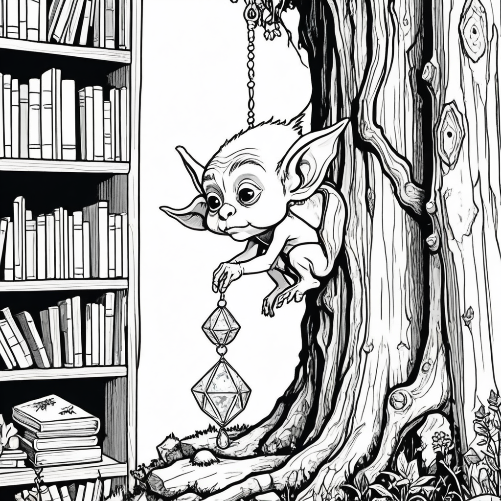Cozy Goblincore Coloring Pages - 25 Whimsical Fantasy Prints - Image 11