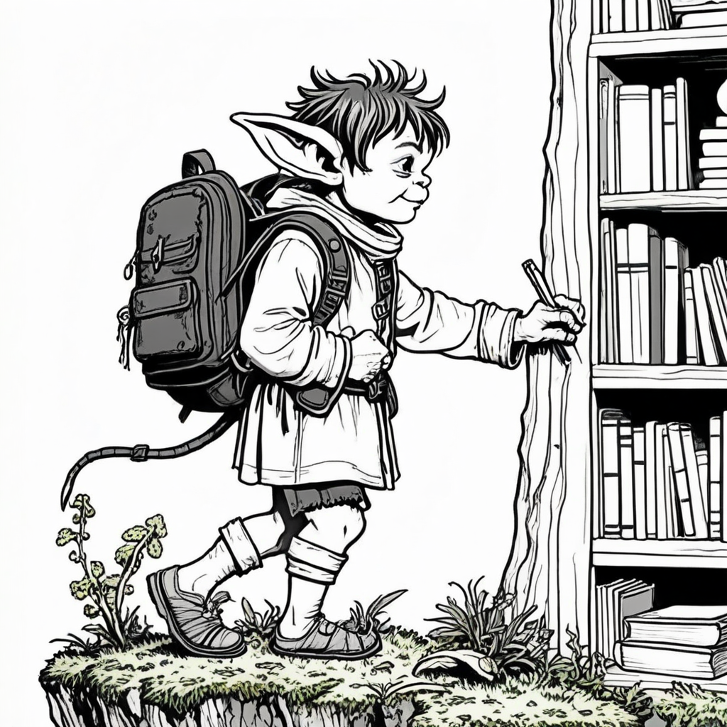 Cozy Goblincore Coloring Pages - 25 Whimsical Fantasy Prints - Image 22