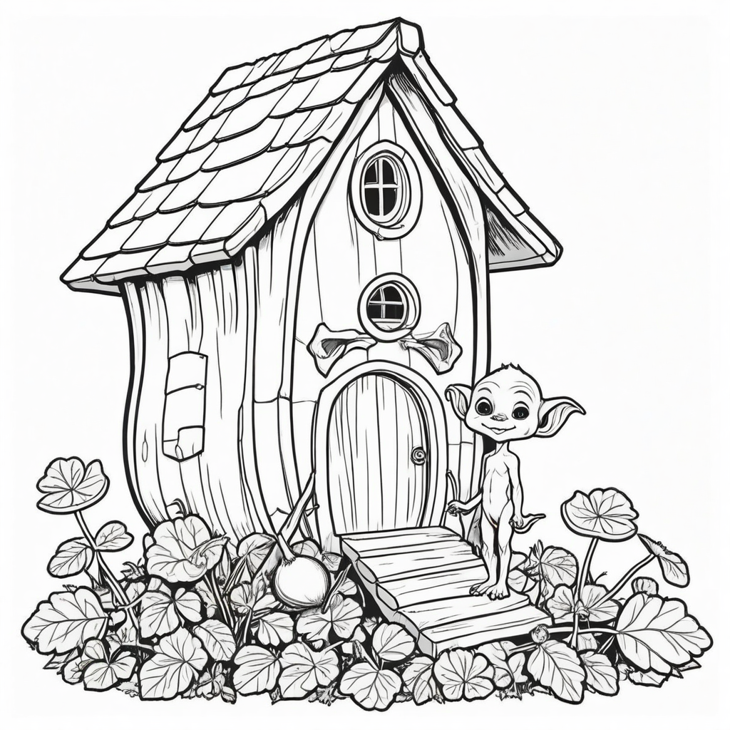 Cozy Goblincore Coloring Pages - 25 Whimsical Fantasy Prints - Image 24