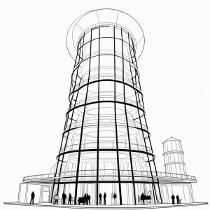 Solarpunk Eco Coloring Pages - 25 Printable PDF | Instant Download