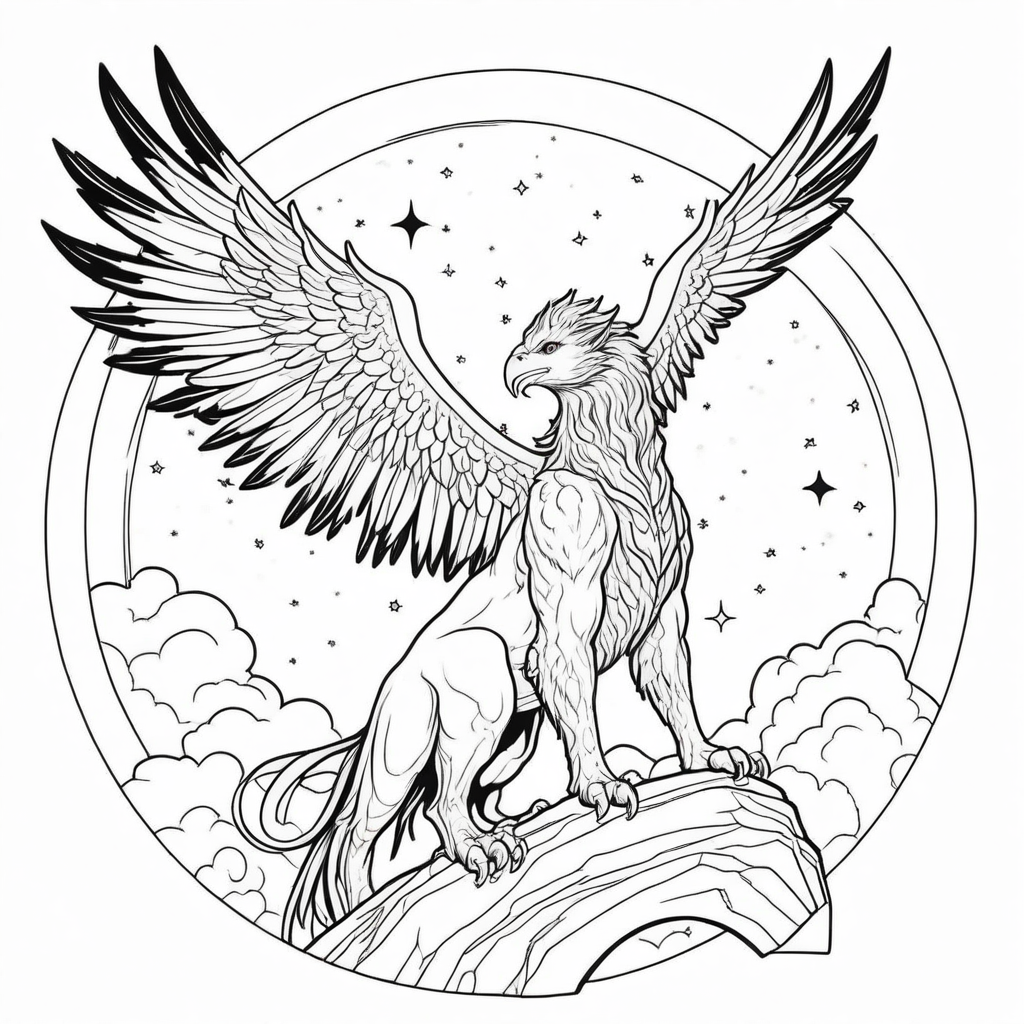 Mythological Mashups Coloring Pages - 25 Epic Creature Designs - Image 6