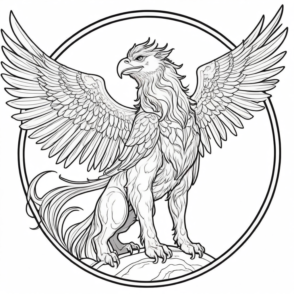 Mythological Mashups Coloring Pages - 25 Epic Creature Designs - Image 10