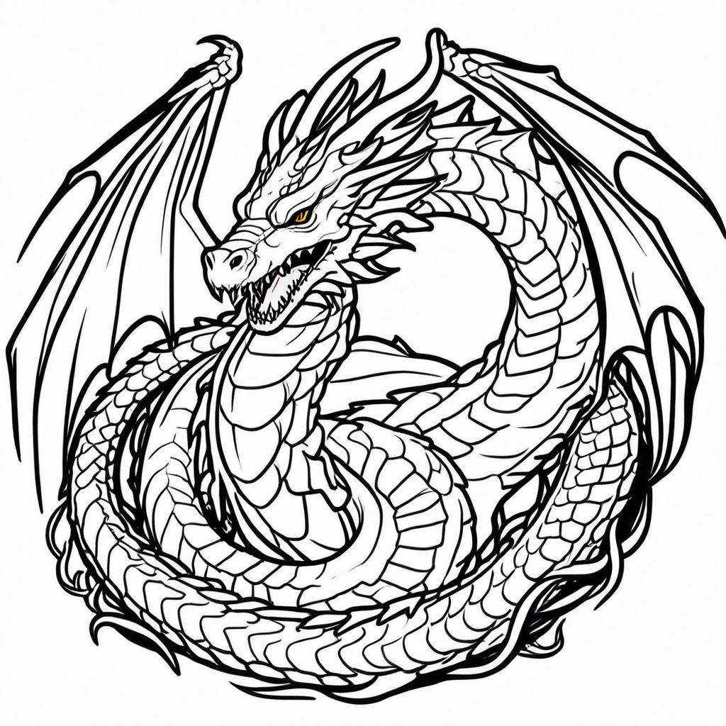 Mythological Mashups Coloring Pages - 25 Epic Creature Designs - Image 16