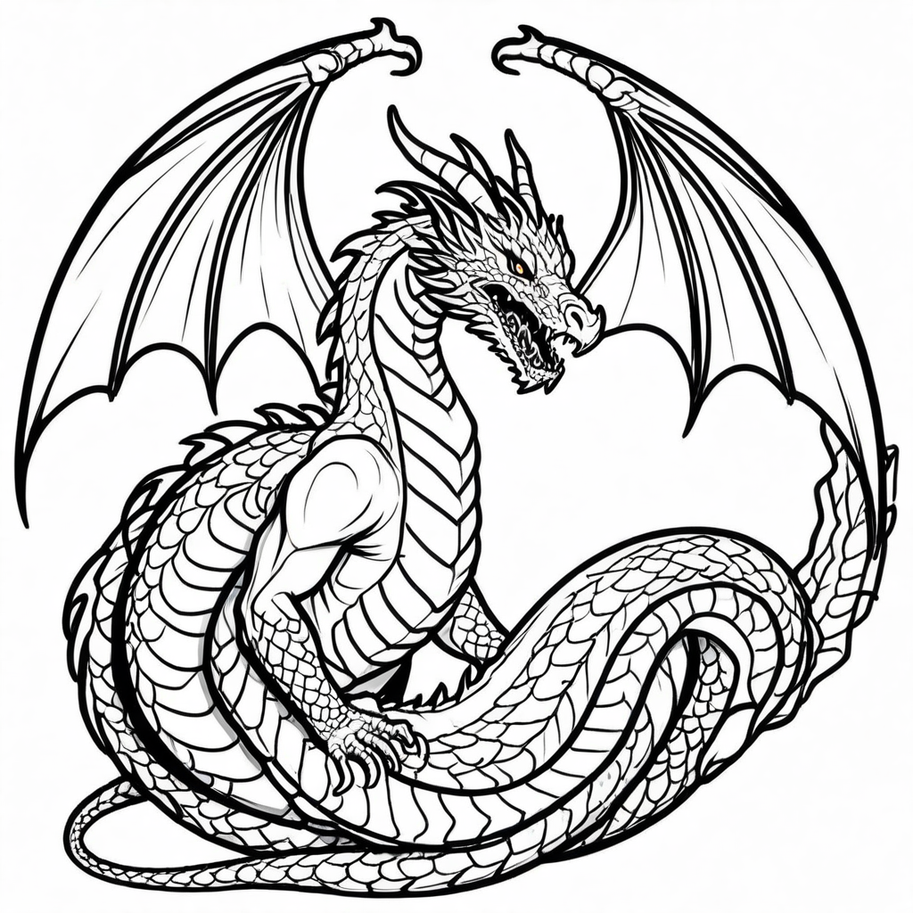 Mythological Mashups Coloring Pages - 25 Epic Creature Designs - Image 22