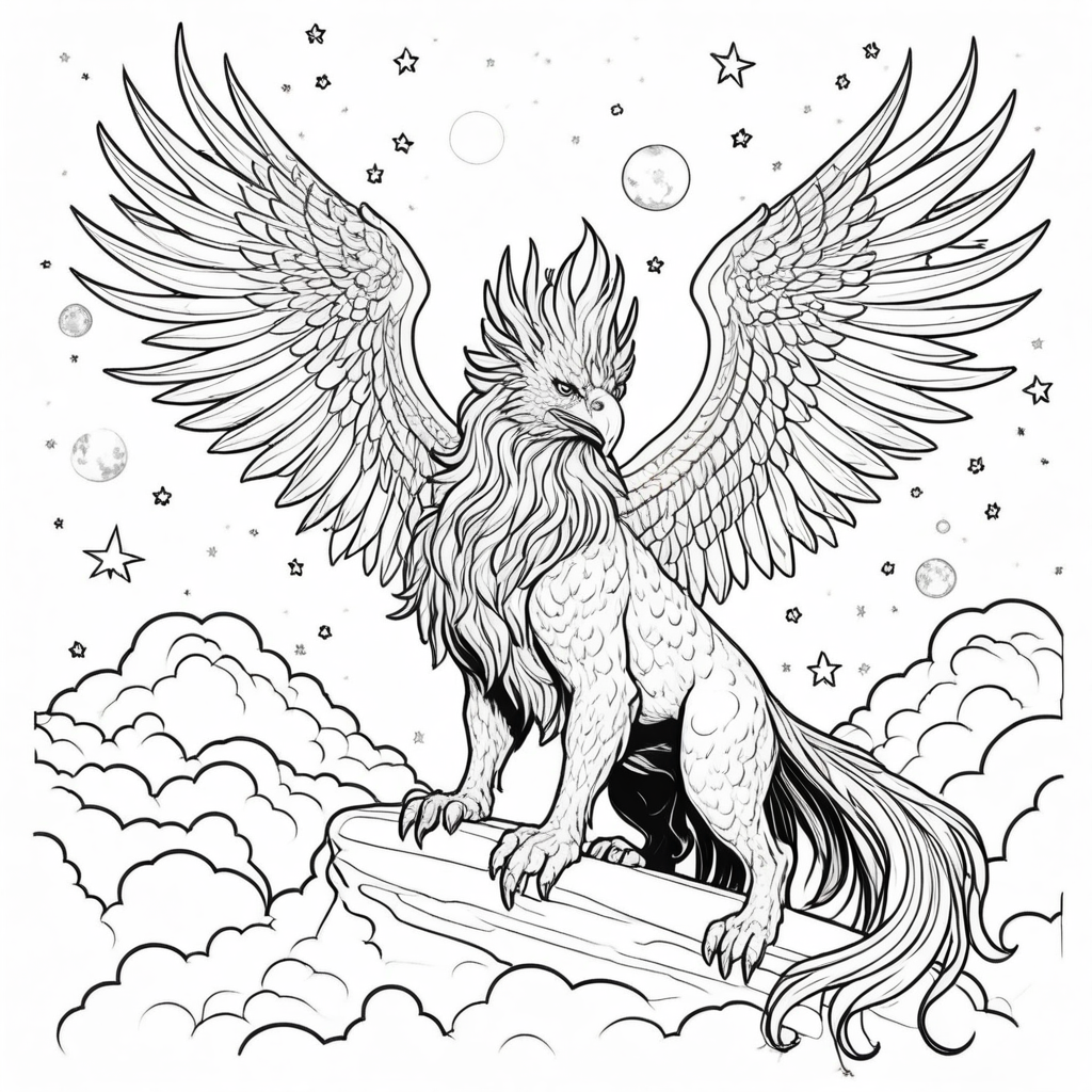 Mythological Mashups Coloring Pages - 25 Epic Creature Designs - Image 25
