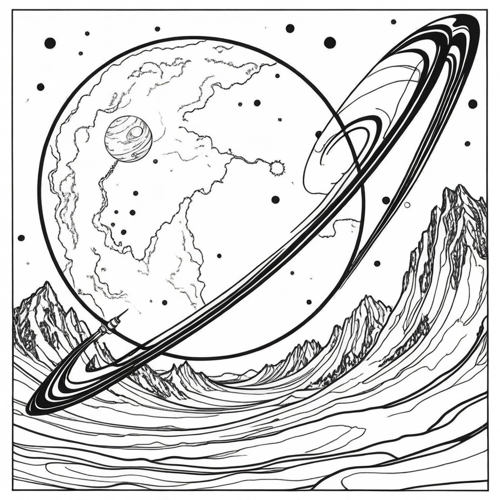 Solar System Coloring Pages - 25 Educational Space Designs - Image 2