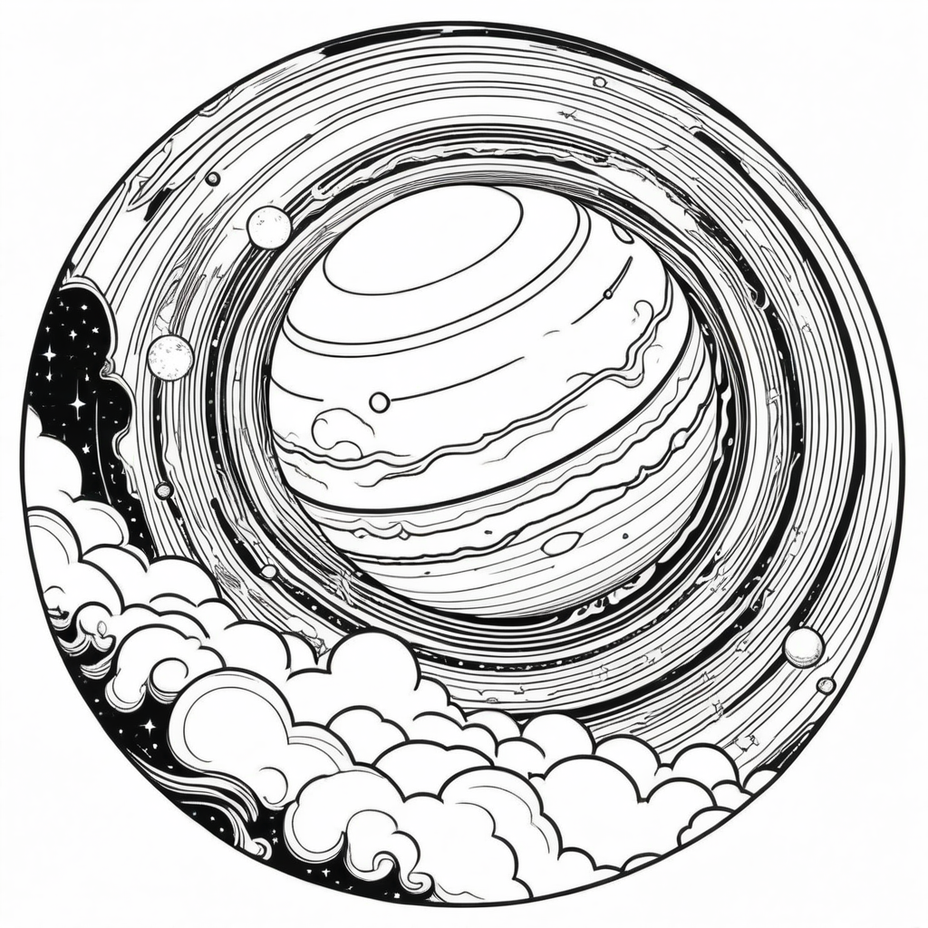 Solar System Coloring Pages - 25 Educational Space Designs - Image 6