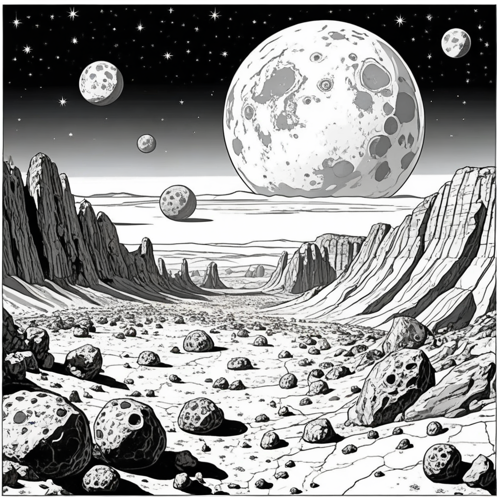 Solar System Coloring Pages - 25 Educational Space Designs - Image 9
