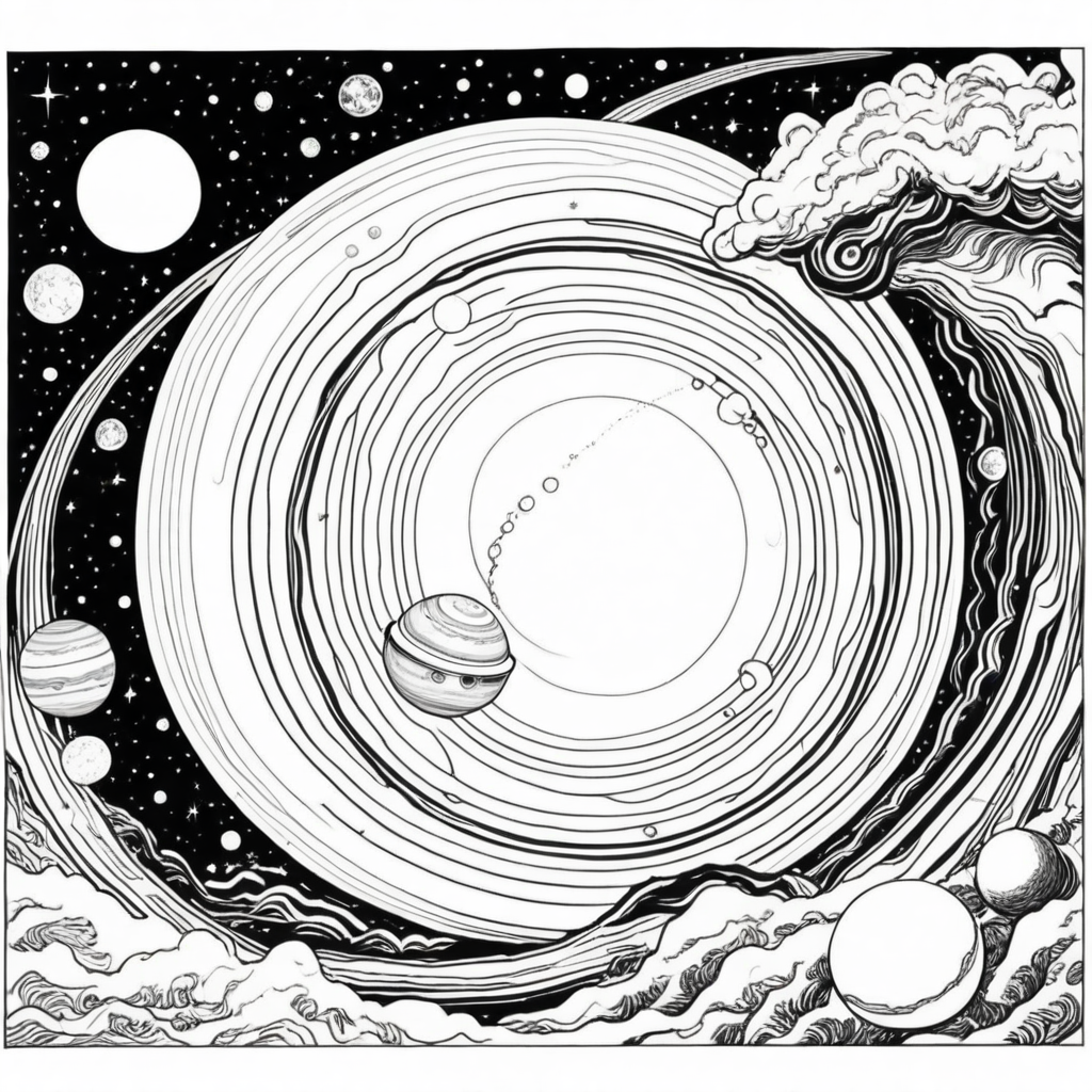 Solar System Coloring Pages - 25 Educational Space Designs - Image 11