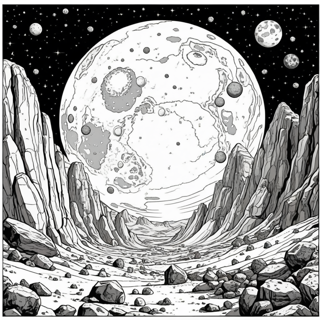 Solar System Coloring Pages - 25 Educational Space Designs