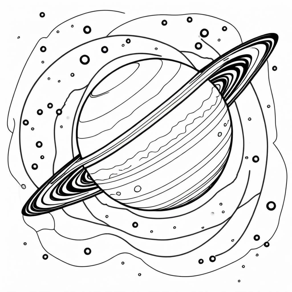 Solar System Coloring Pages - 25 Educational Space Designs - Image 13