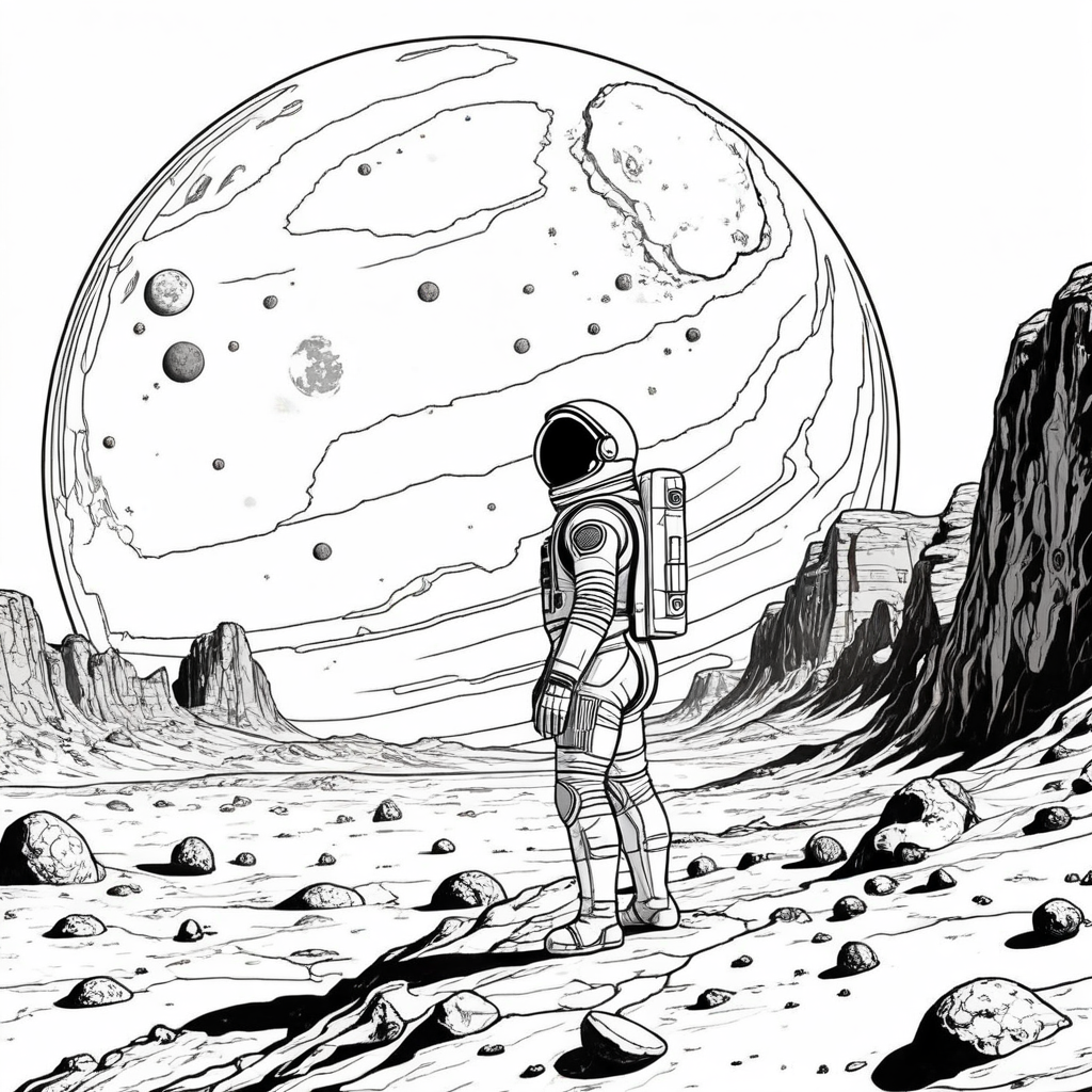 Solar System Coloring Pages - 25 Educational Space Designs - Image 14