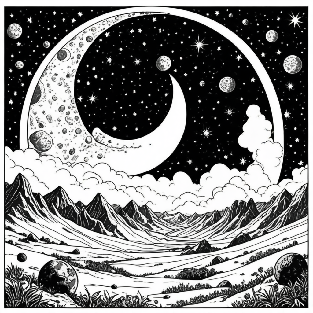 Solar System Coloring Pages - 25 Educational Space Designs - Image 18