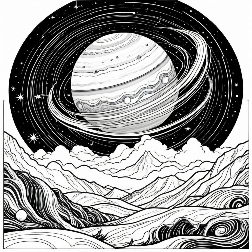 Solar System Coloring Pages - 25 Educational Space Designs - Image 21