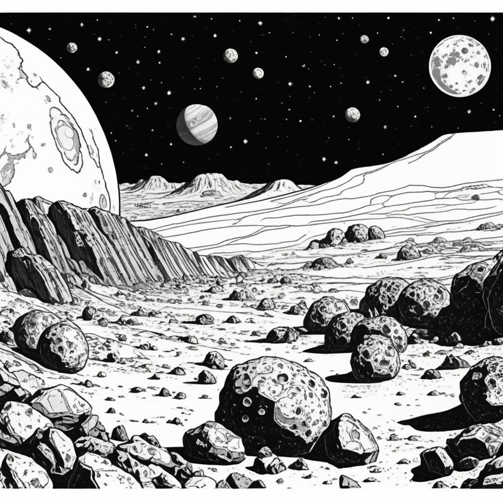 Solar System Coloring Pages - 25 Educational Space Designs - Image 22
