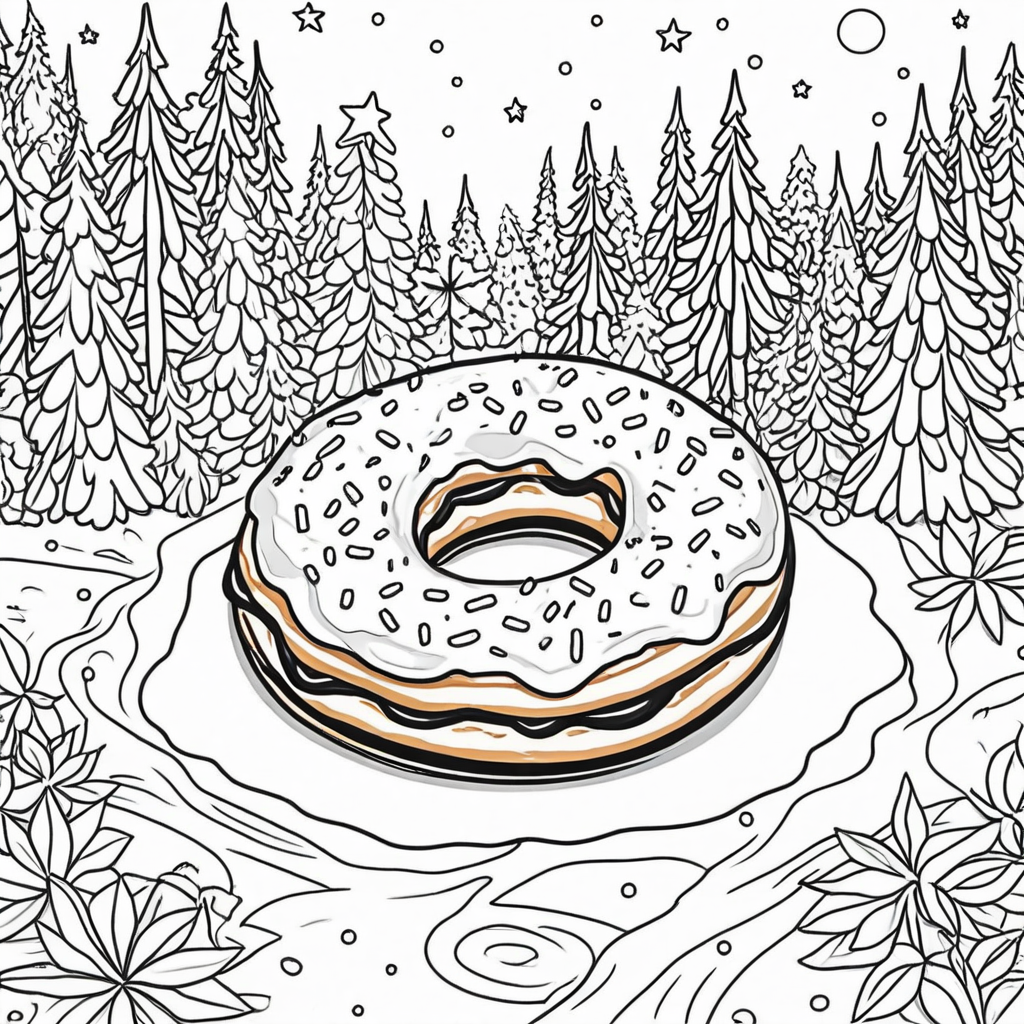 Fantastical Food Coloring Pages - 25 Printable PDF | Instant Download - Image 24