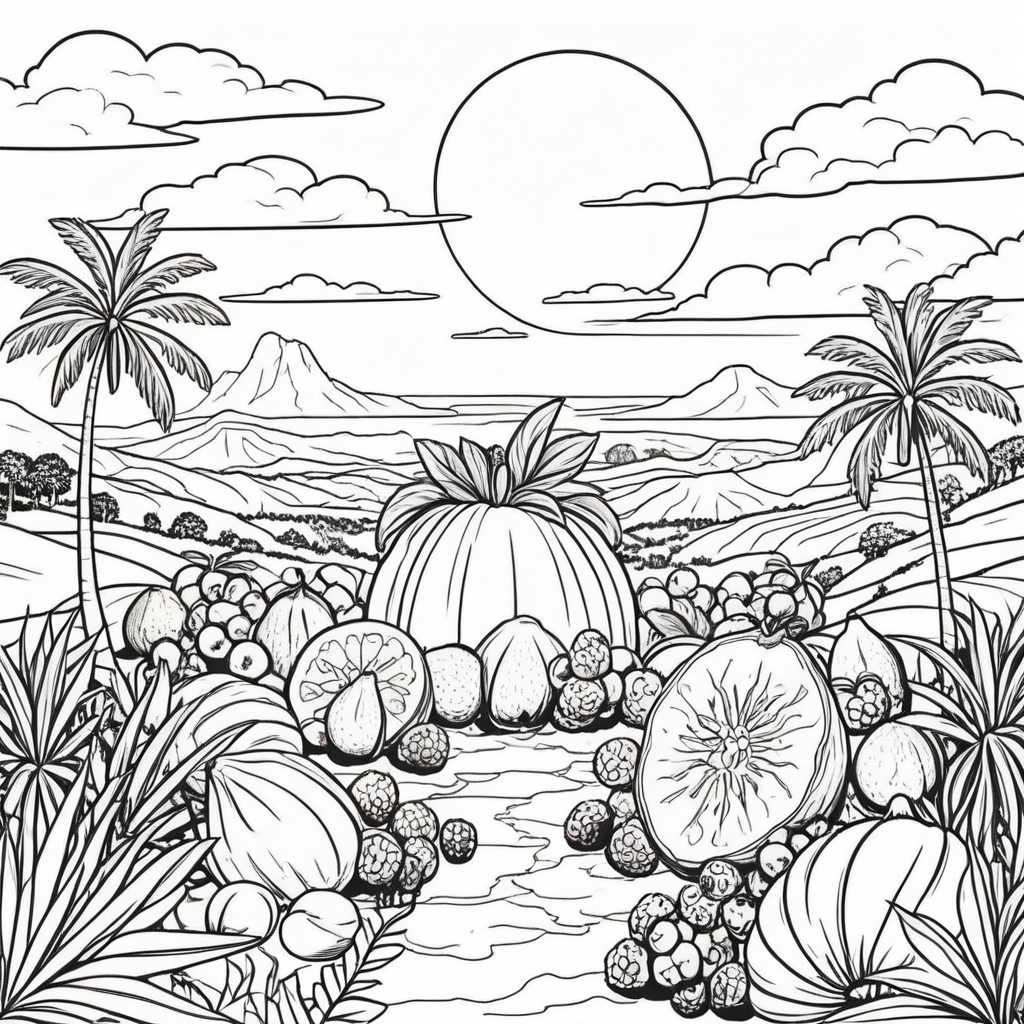 Fantastical Food Coloring Pages - 25 Magical Culinary Designs - Image 9