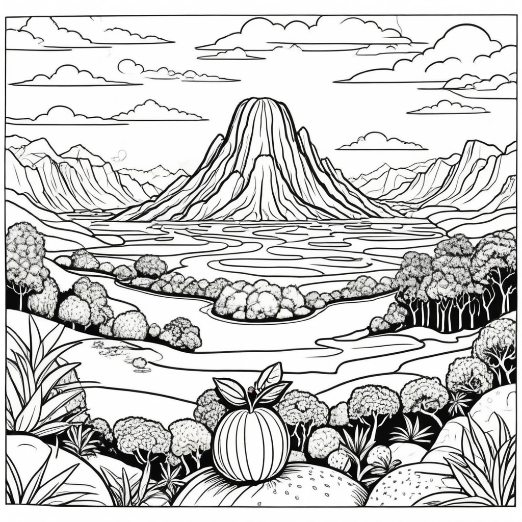 Fantastical Food Coloring Pages - 25 Magical Culinary Designs - Image 11