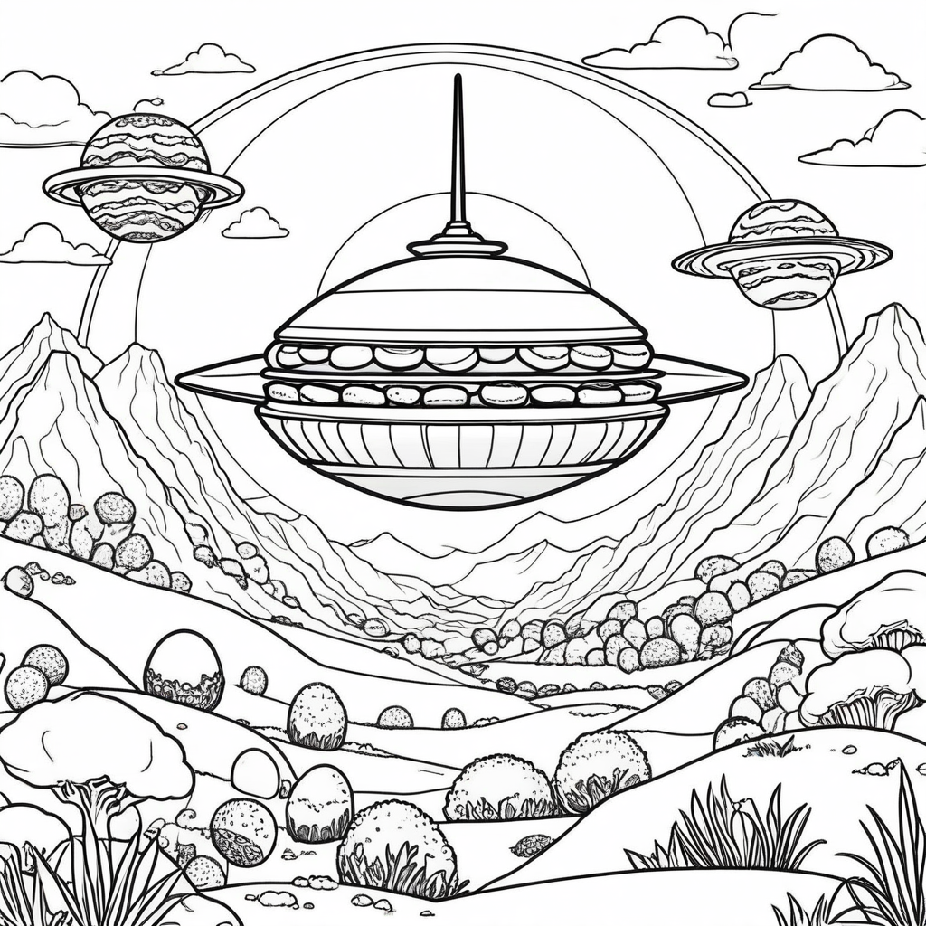 Fantastical Food Coloring Pages - 25 Magical Culinary Designs - Image 13
