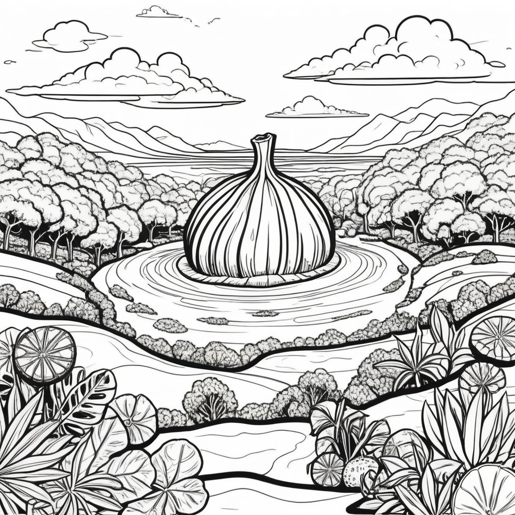 Fantastical Food Coloring Pages - 25 Magical Culinary Designs - Image 16