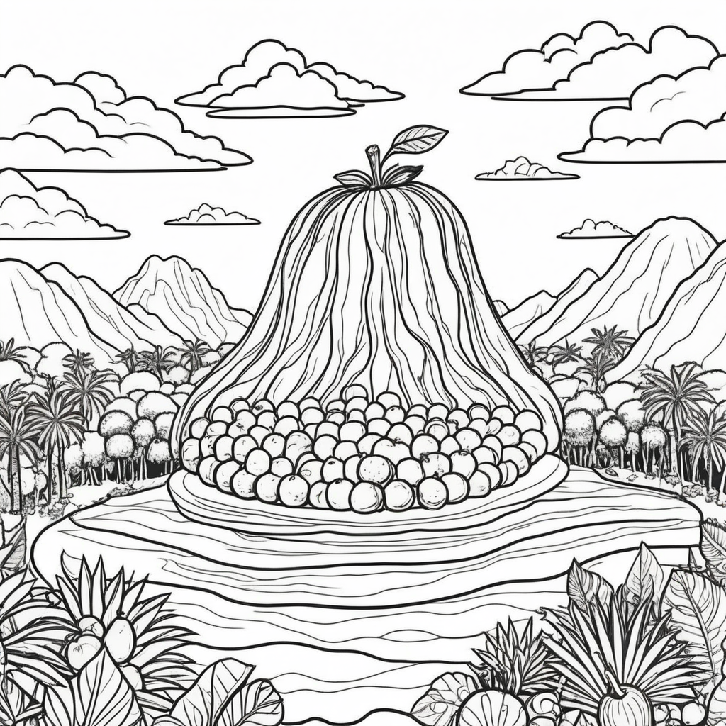 Fantastical Food Coloring Pages - 25 Magical Culinary Designs - Image 17