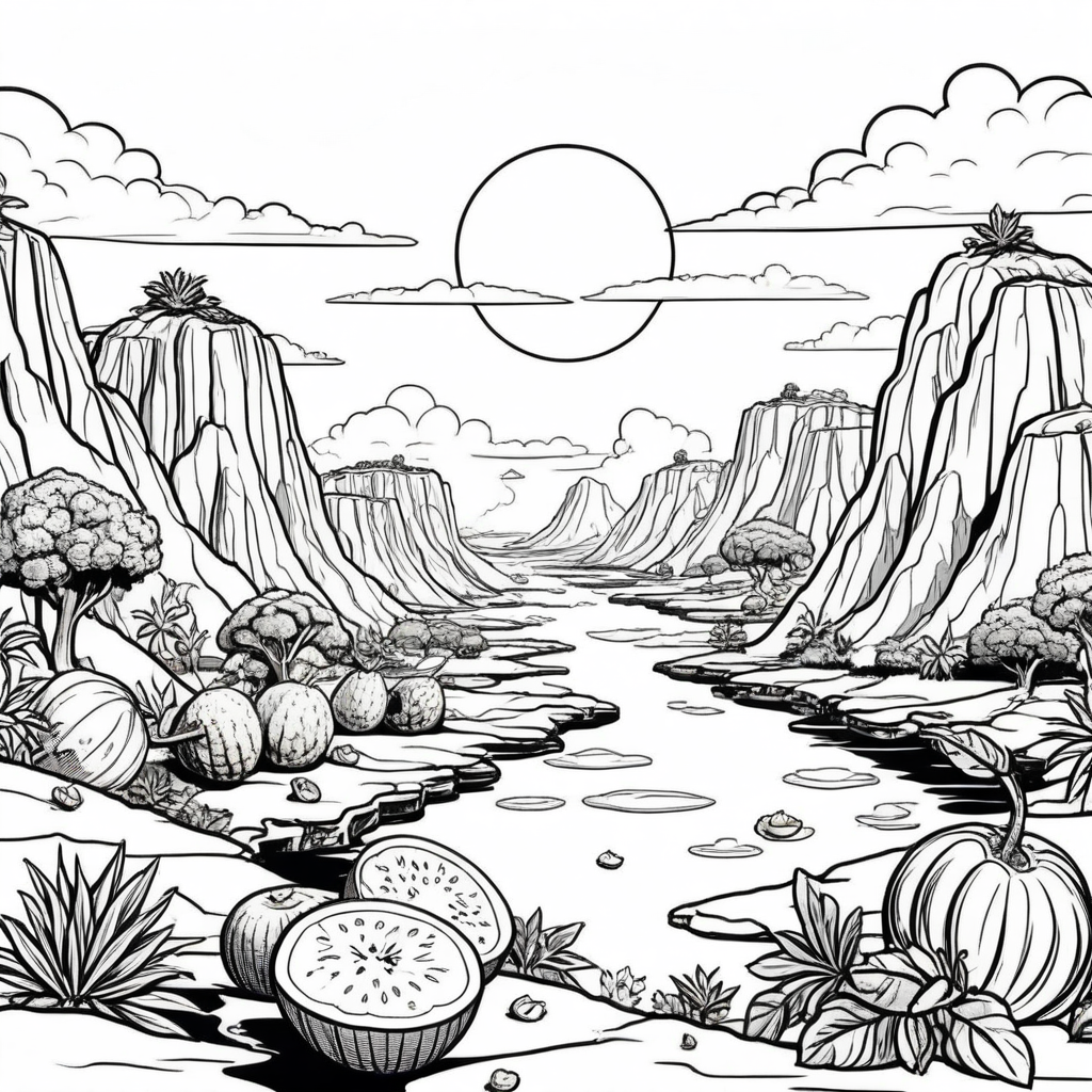 Fantastical Food Coloring Pages - 25 Magical Culinary Designs - Image 26