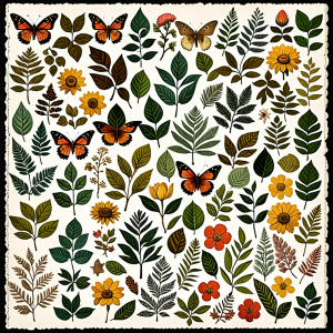 Fussy Cut Elements - 25 Collage Sticker Sheets